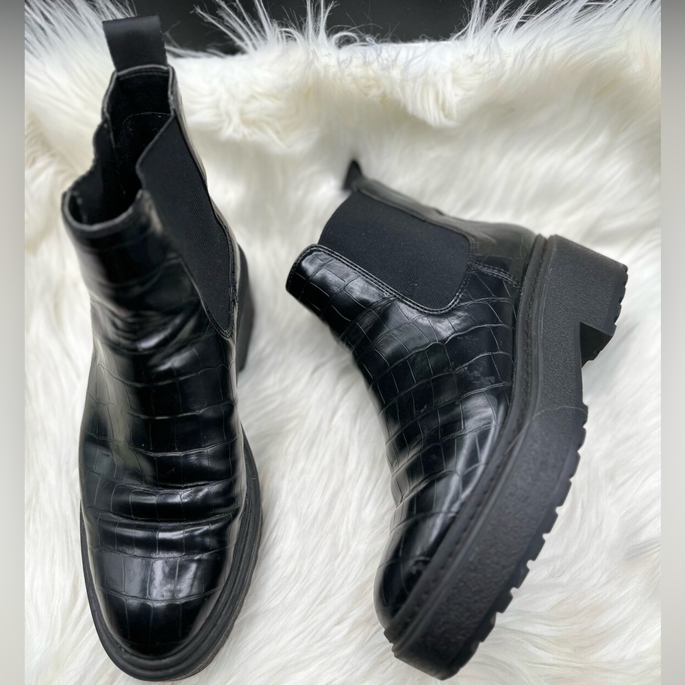 Chunky Black Boots BP Nordstrom Size 8.5